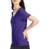 image:imageHanes Womens PerfectT Vneck Tshirt Cotton Short Sleeve Tee for Women 1 or 2PackPurple