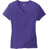 image:imageHanes Womens PerfectT Vneck Tshirt Cotton Short Sleeve Tee for Women 1 or 2PackPurple