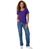 image:imageHanes Womens PerfectT Vneck Tshirt Cotton Short Sleeve Tee for Women 1 or 2PackPurple