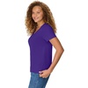 image:imageHanes Womens PerfectT Vneck Tshirt Cotton Short Sleeve Tee for Women 1 or 2PackPurple