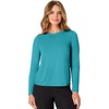 image:imageHanes Womens Sport Cool Dri Performance Long Sleeve TShirtGrey Heather  Navy Heather teal Ivy  Peri Blue