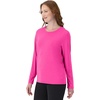 image:imageHanes Womens Sport Cool Dri Performance Long Sleeve TShirtWow Pink  1 Pack