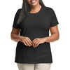 image:imageJUST My Size Womens PlusSize Short Sleeve Crew Neck TeeBlack