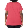 image:imageJUST My Size Womens PlusSize Short Sleeve Crew Neck TeeBriny Pink