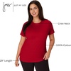 image:imageJUST My Size Womens PlusSize Short Sleeve Crew Neck TeeDeep Red