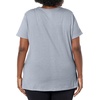 image:imageJUST My Size Womens PlusSize Short Sleeve Crew Neck TeeLight Steel