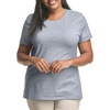 image:imageJUST My Size Womens PlusSize Short Sleeve Crew Neck TeeLight Steel