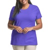 image:imageJUST My Size Womens PlusSize Short Sleeve Crew Neck TeePetal Purple