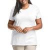 image:imageJUST My Size Womens PlusSize Short Sleeve Crew Neck TeeWhite