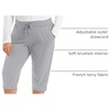 image:imageJust My Size Womens Sweatspants French Terry Capris with Pockets JMS Womens Capri Pocket SweatpantsLight Steel