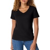 image:imageHanes Womens PerfectT Vneck Tshirt Cotton Short Sleeve Tee for Women 1 or 2PackBlack