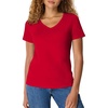 image:imageHanes Womens PerfectT Vneck Tshirt Cotton Short Sleeve Tee for Women 1 or 2PackDeep Red