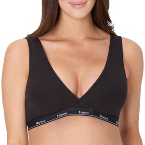 image:imageHanes Womens Maternity Nursing Bra Lounge Nursing Bralette MoistureWicking Odor ProtectionBlack