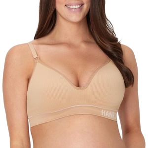 image:imageHanes Womens Maternity Nursing Bra Seamless Wireless Nursing Bralette for Women Adjustable StrapsDeep Glow