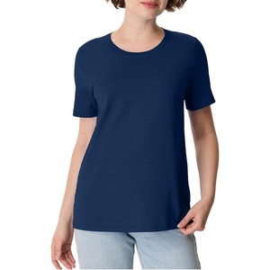 image:imageHanes Womens PerfectT Crewneck TShirt Lightweight Cotton Short Sleeve Tee for WomenNavy