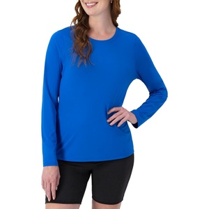 image:imageHanes Womens Sport Cool Dri Performance Long Sleeve TShirtAwesome Blue  1 Pack