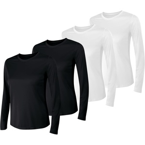 image:imageHanes Womens Sport Cool Dri Performance Long Sleeve TShirtBlackWhite  4 Pack