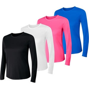 image:imageHanes Womens Sport Cool Dri Performance Long Sleeve TShirtBlackWhitePinkBlue  4 Pack