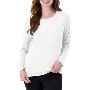 image:imageHanes Womens Sport Cool Dri Performance Long Sleeve TShirtWhite  1 Pack
