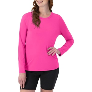 image:imageHanes Womens Sport Cool Dri Performance Long Sleeve TShirtWow Pink  1 Pack