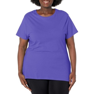 image:imageJUST My Size Womens PlusSize Short Sleeve Crew Neck TeePetal Purple